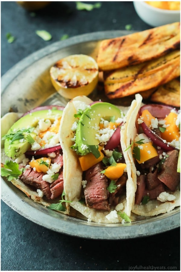 Grilled Steak Street Tacos by Joyful Healthy Eats