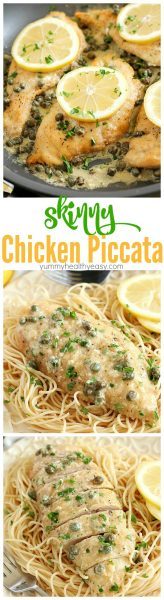 Skinny Chicken Piccata Recipe - Yummy Healthy Easy