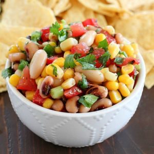 Cowboy Caviar is one of the easiest appetizers to make because you throw everything in one bowl and it's done! Plus it's full of flavor and textures, this is a definite crowd-pleaser!