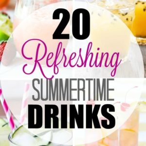 Refreshing summer drinks to the rescue on a hot summer day! Here are 20 drink recipes for you to try this summer - the tastiest way to cool down on a hot summer night!