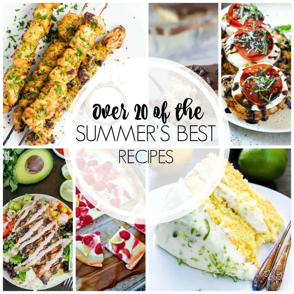 20+ Perfect Summer Recipes to end a perfect summer! From breakfast to dessert, I've got you covered with some of the best summer food around! Check it out!