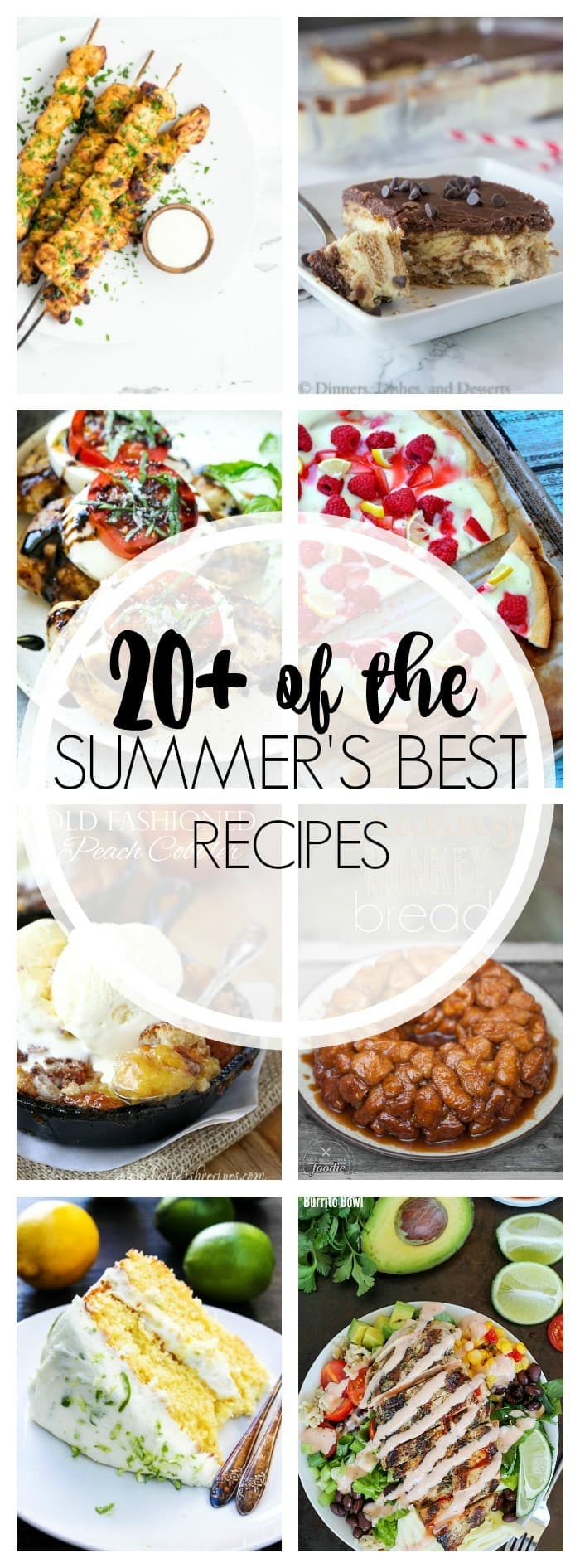 20+ Perfect Summer Recipes to end a perfect summer! From breakfast to dessert, I've got you covered with some of the best summer food around! Check it out!
