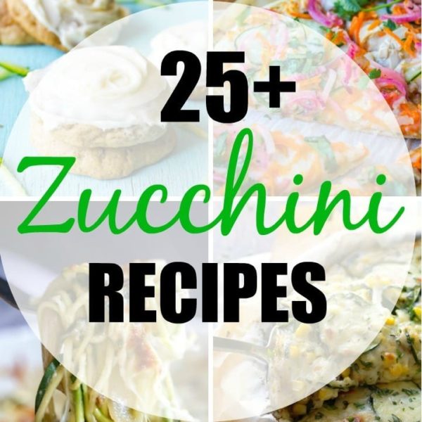 Get your zucchini ready! You are sure to find something creative and delicious to make in this round up of 25+ Zucchini Recipes! Perfect recipes for the end of summer - or all year round!
