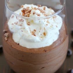 Chocolate Mousse that's incredibly easy to make with only 5 simple ingredients and a few steps from start to finish! You won't believe how creamy and totally delicious it is. Fancy enough for a party but easy enough for a quick dessert any night of the week. :) AD