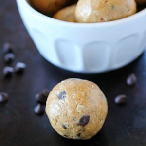 Protein balls filled with peanut butter, protein powder and oats make the most delicious on-the-go snack! Whenever you need a little protein boost to get you to the next meal, these little bites have you covered!