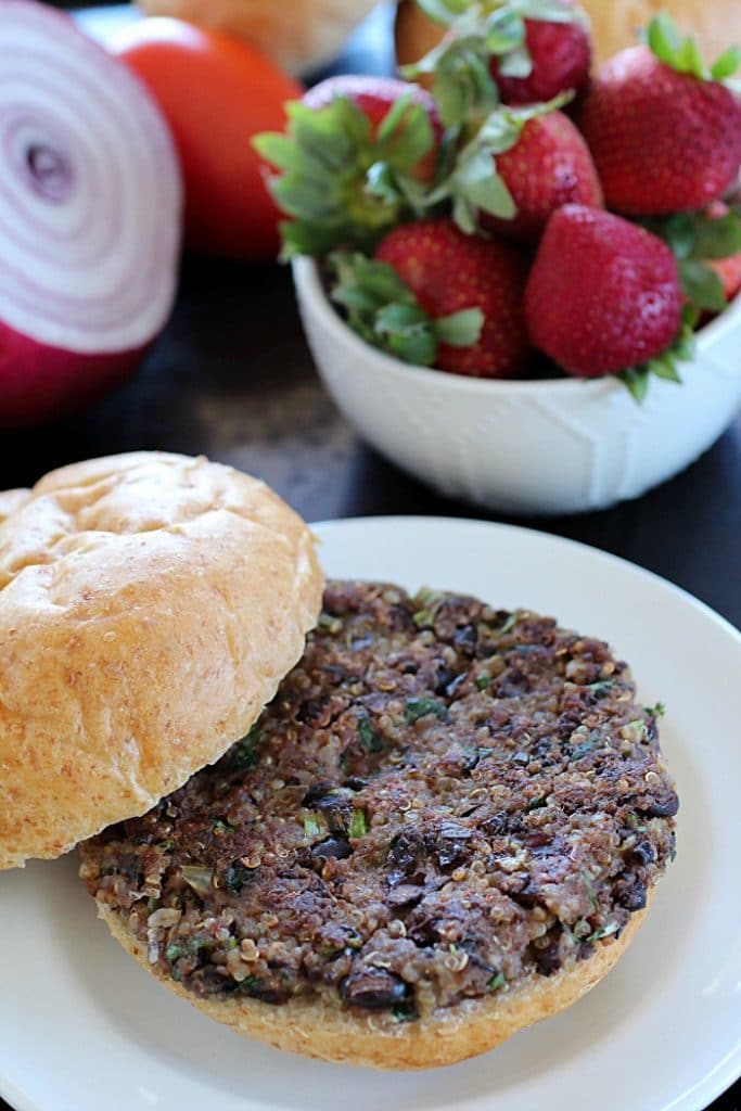 Quinoa Black Bean Burgers - Yummy Healthy Easy