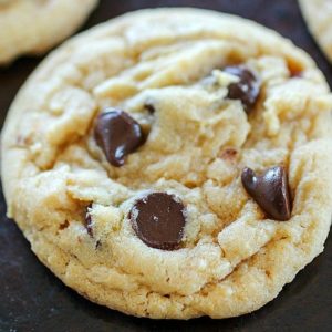 These Vanilla Pudding Chocolate Chip Cookies have vanilla pudding mixed inside the dough to give them a little flavor boost! They're soft & chewy in the middle with crispy edges. A family favorite cookie recipe we love! Plus 21+ more chocolate chip cookie recipes you won't want to miss!