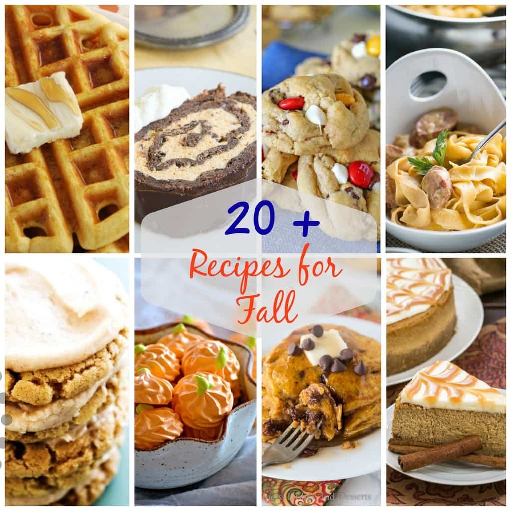 20+ Must-Make Fall Recipes! Fall is the best time to bake and these 20+ recipes are a great place to start! From pumpkin savory dishes to fall spiced breakfast recipes, I've got you covered. These are the best of the best fall recipes!