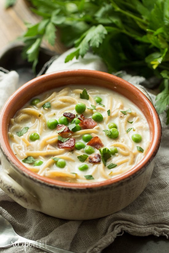 All of these comforting Fall soups can be made and on the table in 30 minutes or less! 