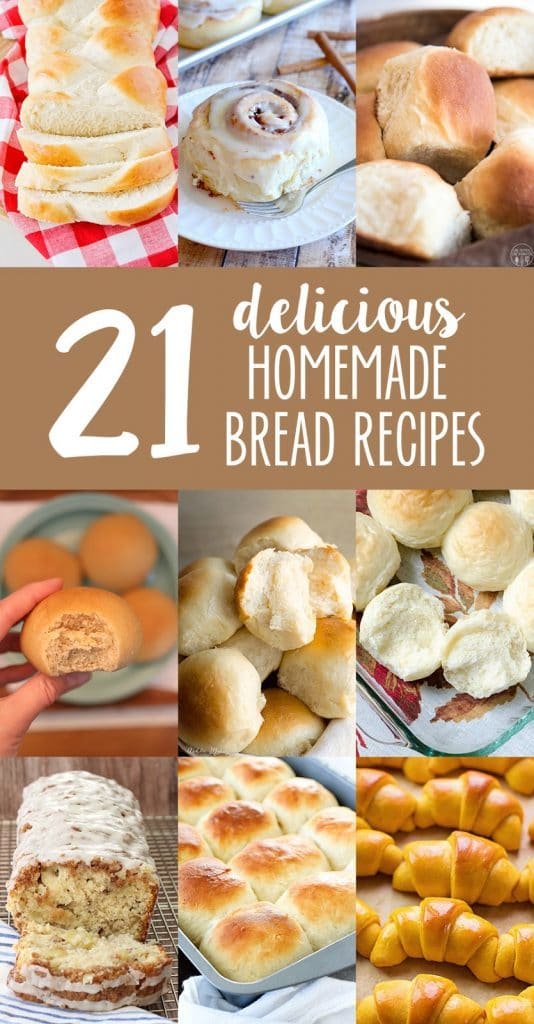 21 delicious bread recipes to celebrate National Homemade Bread Day that you won't want to miss!