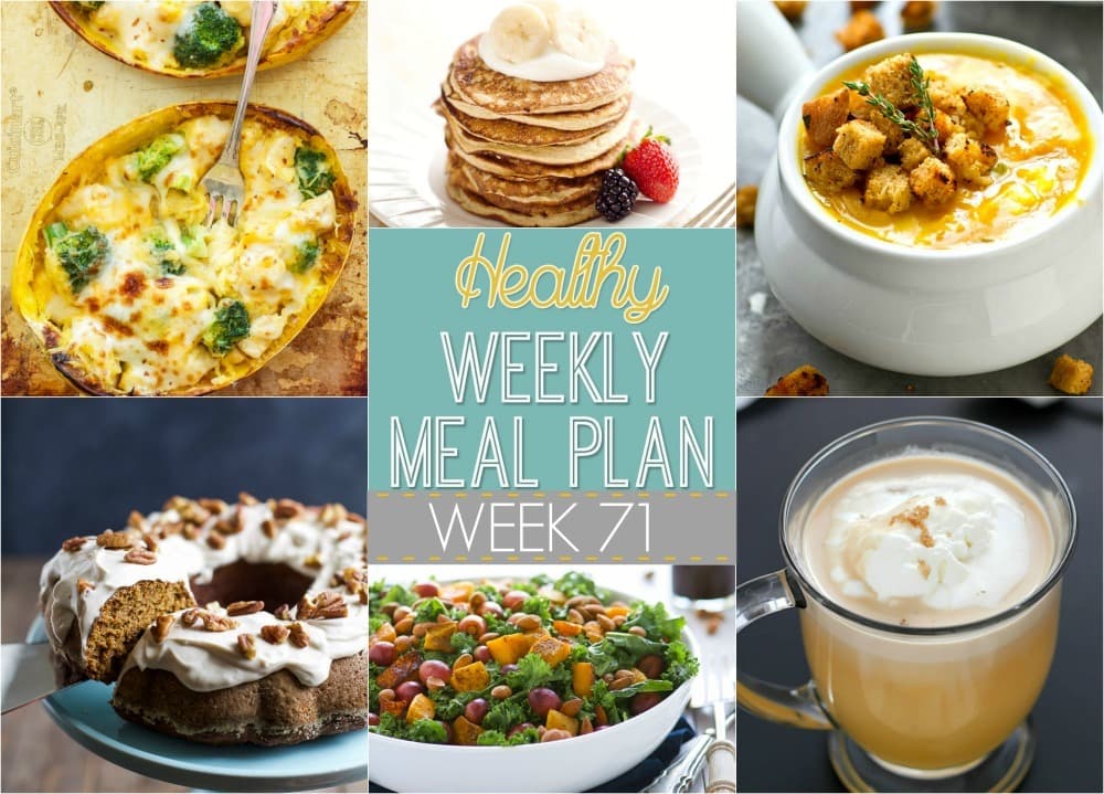 If you're stuck in a dinner rut, try this Healthy Weekly Meal Plan! It includes a dinner for every night of the week plus a healthy breakfast, lunch, side dish and dessert for you to try! It's up on yummyhealthyeasy.com every Saturday morning!
