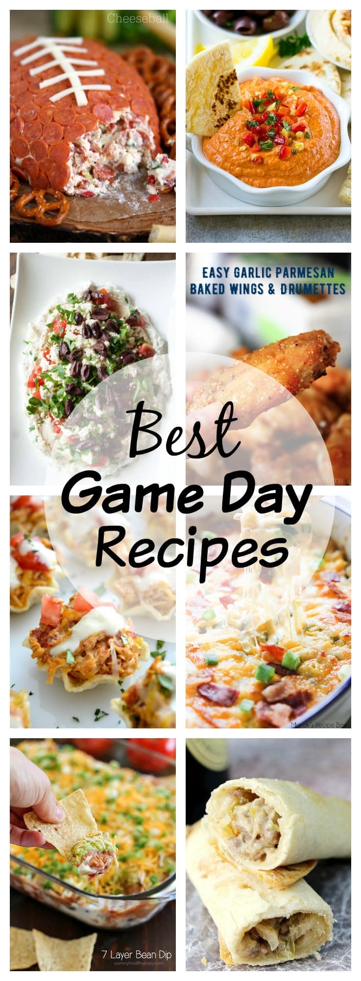 Over 20 of the Best Game Day Recipes! Make watching the football games even more enjoyable by eating yummy food! Here are 20+ appetizer recipes you will love!