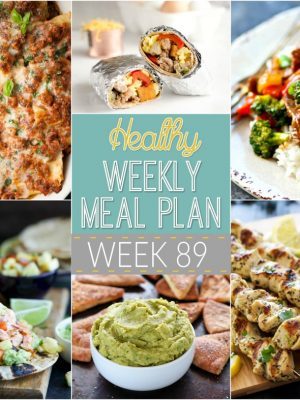 Check out this week's Healthy Weekly Meal Plan! It has a weeks worth of healthy recipes that you & your whole family will love! Recipes for breakfast, lunch, and dinner with a few snacks and a dessert thrown in, too!
