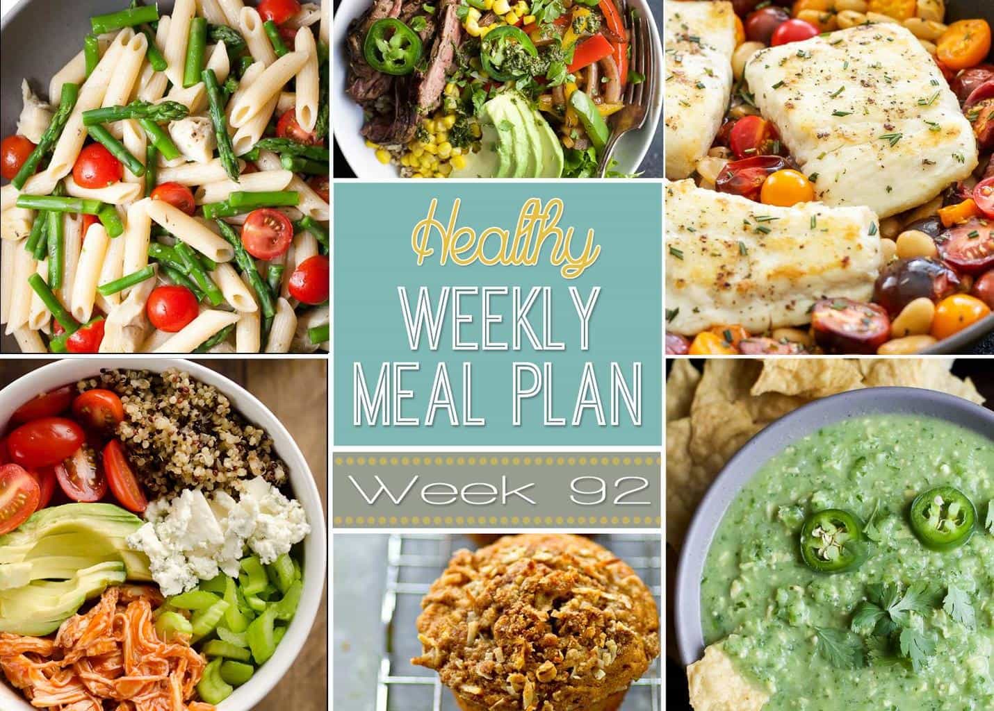 Healthy Weekly Meal Plan #92 - Yummy Healthy Easy