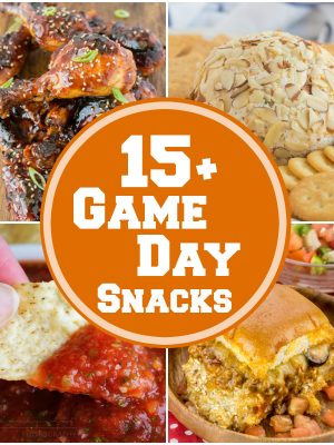 15+ of the best EVER game day snacks that are perfect to make up while watching that awesome football game on TV!