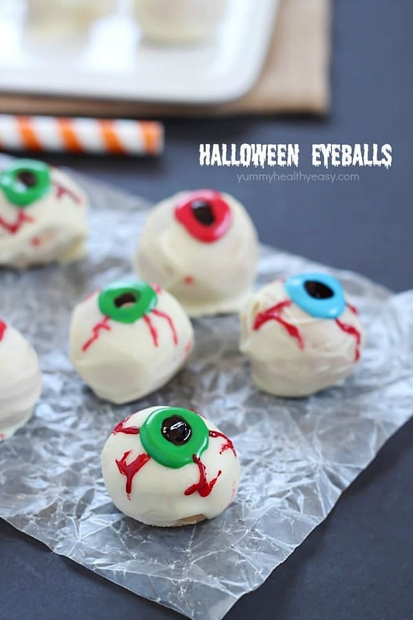 Halloween Eyeball Recipe - 21 Cute Halloween Snacks for Kids!