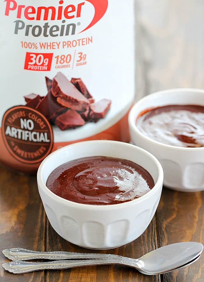 Looking for a dessert that fits right into your diet? Check out this Protein Pudding Recipe! Only a couple ingredients to a delicious dessert filled with protein! #AD