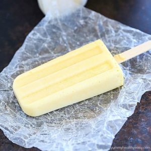 Making homemade popsicles is so easy! These Tropical Protein Popsicles are filled with protein and taste like a tropical vacation! YUM! #AD