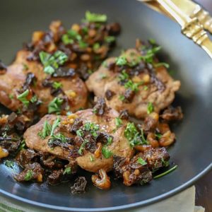 You will not want to miss this Pork Medallions with Prunes and Walnuts Recipe! It's super easy, only takes a few minutes to cook up, and tastes like it came from a 5 star restaurant! Make it tonight for dinner! #AD