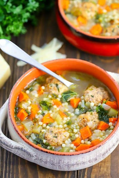 My whole family is obsessed with this Italian Wedding Soup Recipe! It's easy to make and has such amazing flavor. A definite comfort food pleaser!