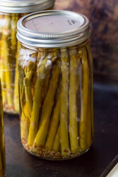 Jars of this Pickled Asparagus Recipe.