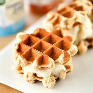 Skinny Waffle Cookie Ice Cream Sandwich Recipe