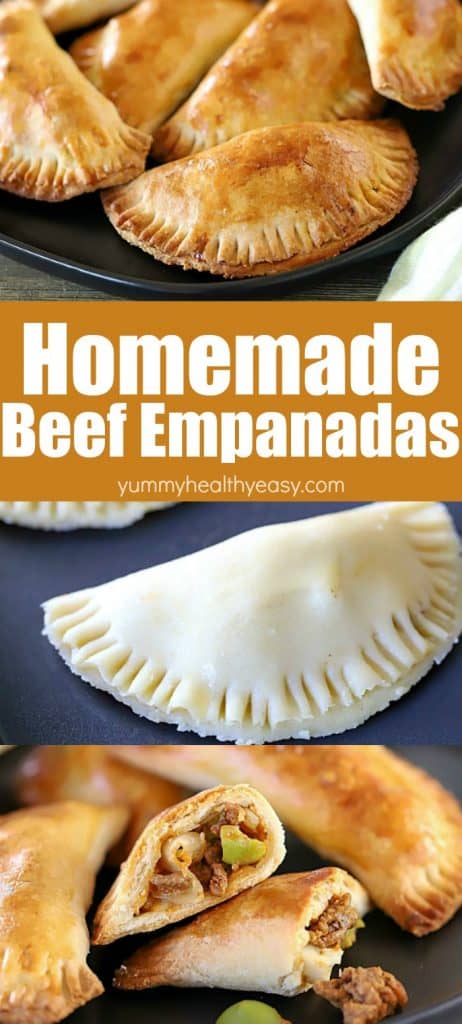 Collage image of empanadas