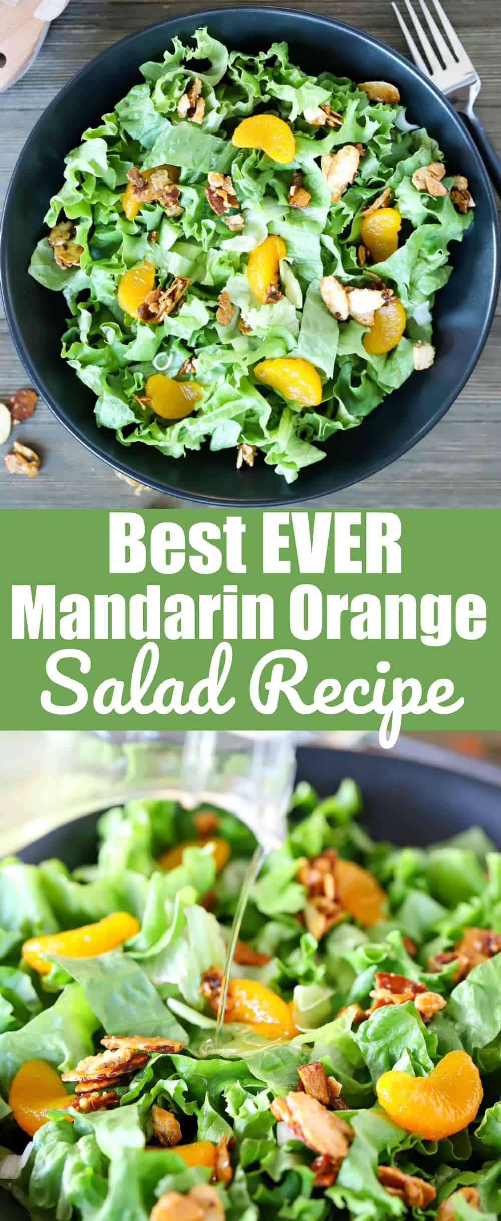 When I'm asked to bring a green salad to a party, I always bring this Mandarin Orange Salad! I always get asked for the recipe. The thing that's different about this salad is the homemade DRESSING! It is just too delicious and so easy to make! 
#salad #oranges #healthy #homemade #bestever #mandarinoranges #easy #yummyrecipe via @jennikolaus