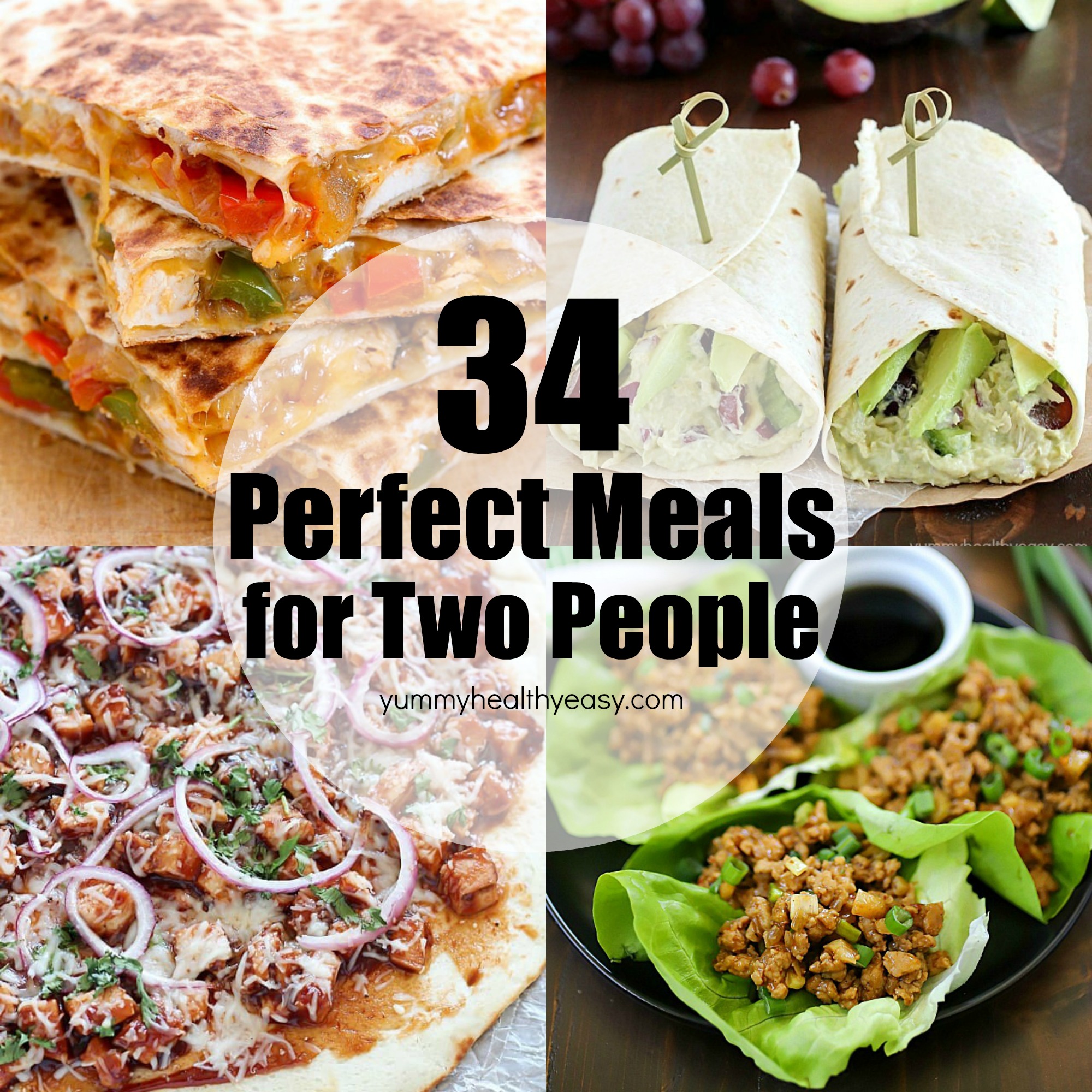 18 Easy Meal Recipes for Two People   Yummy Healthy Easy