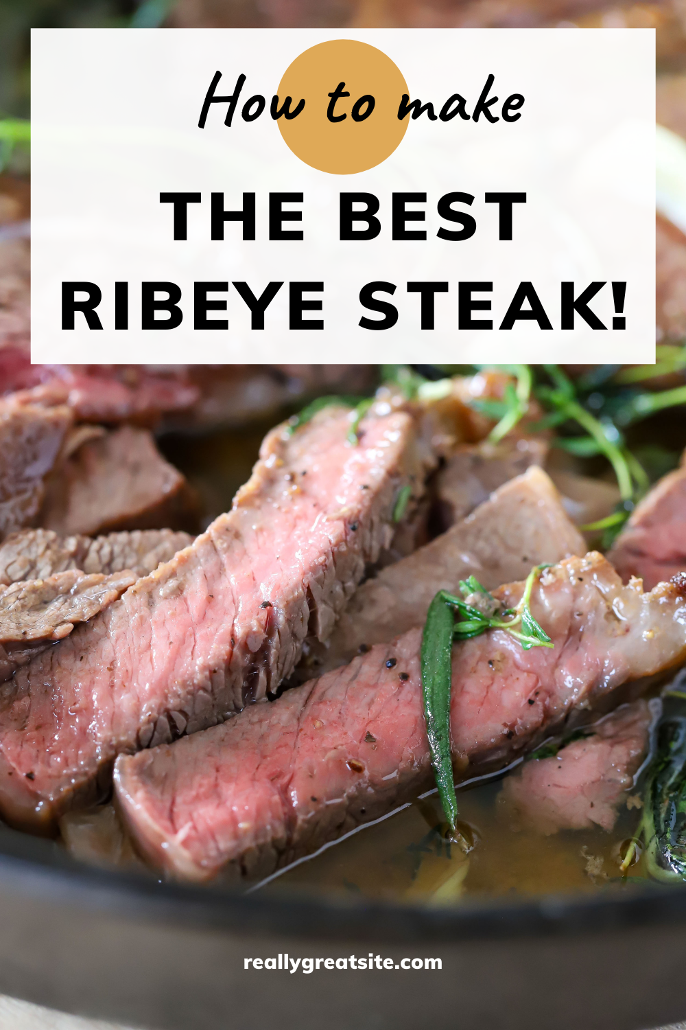 I'm going to show you my favorite way to make an incredibly flavorful Ribeye Steak! You will love this easy way to make an easy but delicious steak that tastes like you got it from a restaurant. #ribeye #steak #dinner #easy #delicious #healthydinner via @jennikolaus